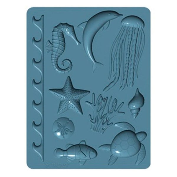 Sculpey Silikoneform - Marine Life Blå