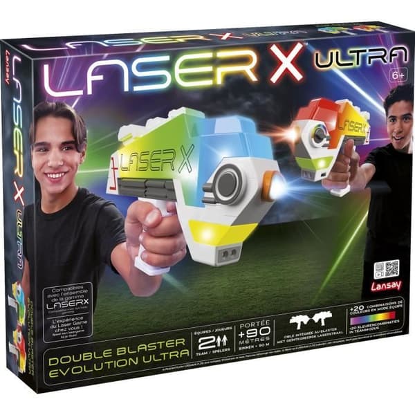 Laserspil - LANSAY - 87552 - Laser X - Double Blaster Evolution Ultra Flerfärgad