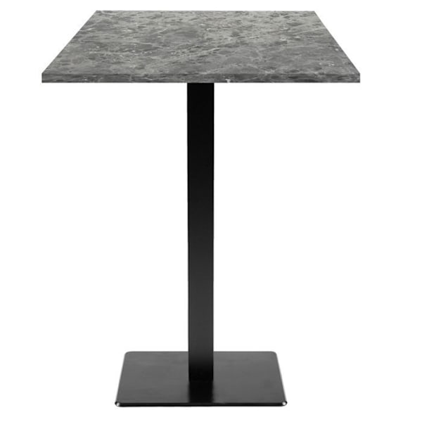 Seisomapöytä 60 x 60 cm - Milan nabu -marmorimalli Grå