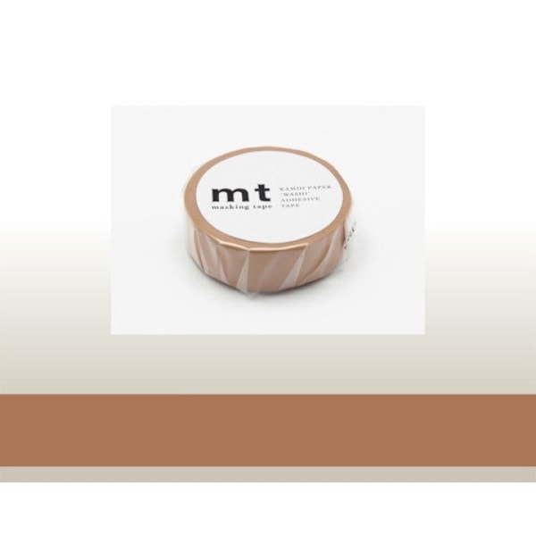 Masking Tape MT 1,5 cm Uni brun kastanj