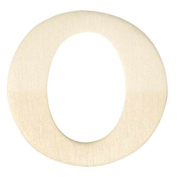 Träbokstäver, 4 cm, O