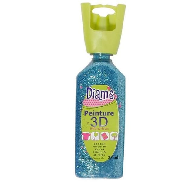 Peinture Diam's 3D 37 ml Pailleté Aquamarine Turkos