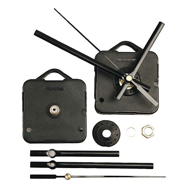 Urmekanisme med visere - max. 10 mm Svart