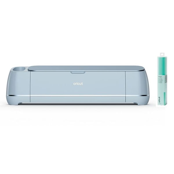 Cricut Maker 3 -leikkuukone + Mint pysyvä vinyyli 48" x 12" Blå