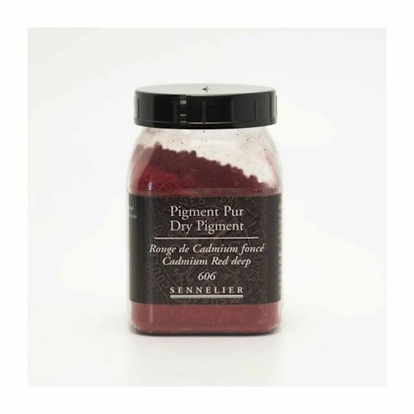 Pigment til at skabe maling - 120 g potte - Mørk Cadmium Rød Röd