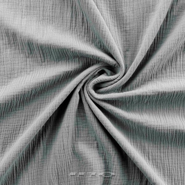 Sängkläder i Bomullsgaze 240x260cm - 240x260cm - Grå Vit