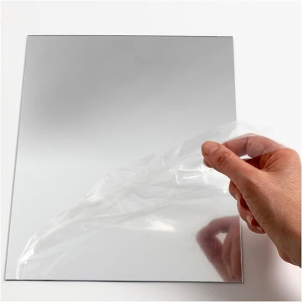 Fleksibel plastspejl - réf 790940 - Grå - Rektangulær - Voksen - Unisex - At stå op