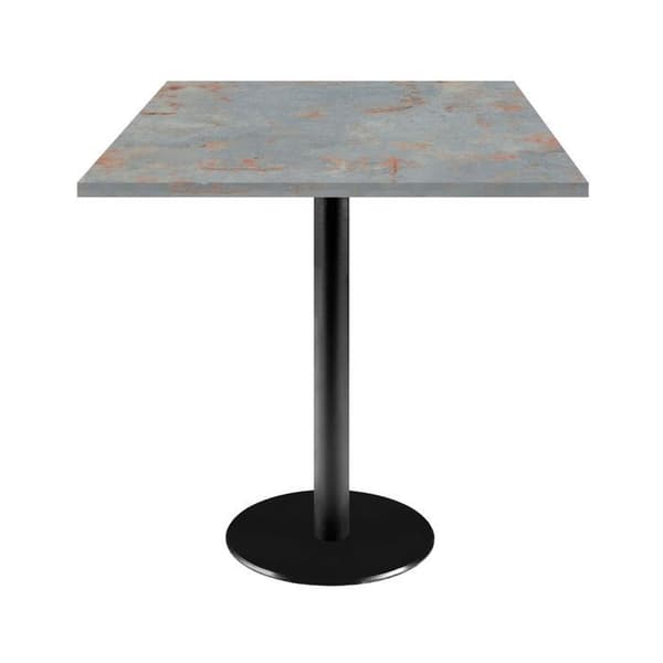 Bord 70 x 70 cm - rostgrå Rom modell brun