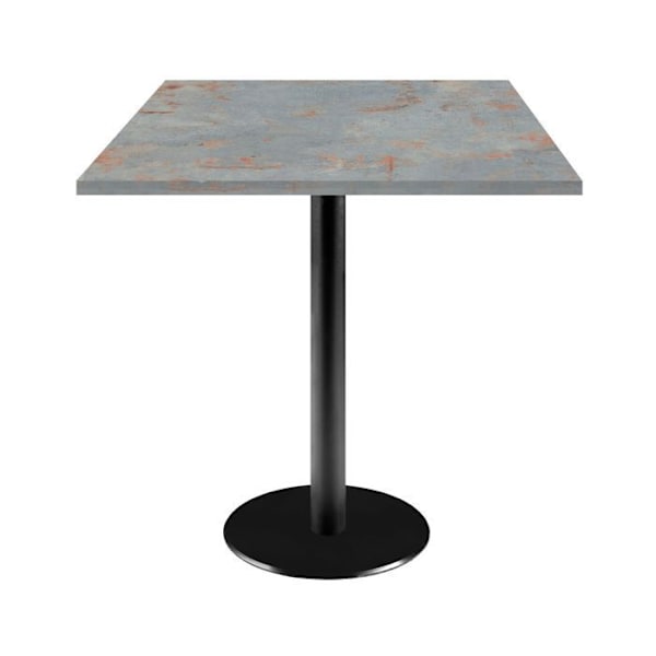 Bord 70 x 70 cm - rustgrå Rom model kastanj