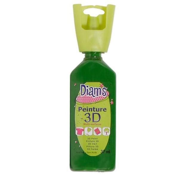 Maleri Diam's 3D 37 ml Glans Grøn Gran Furugrön