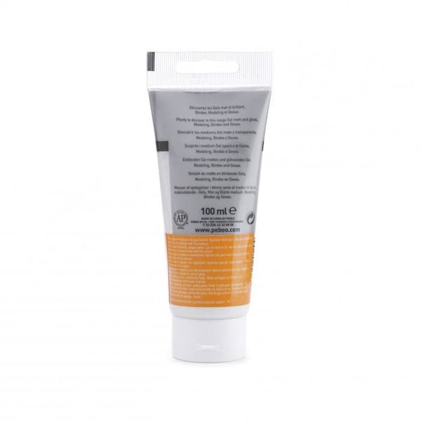 Modeling Paste - Pébéo - 100 ml - Texture gel - Relief för färger - Blandat Grå
