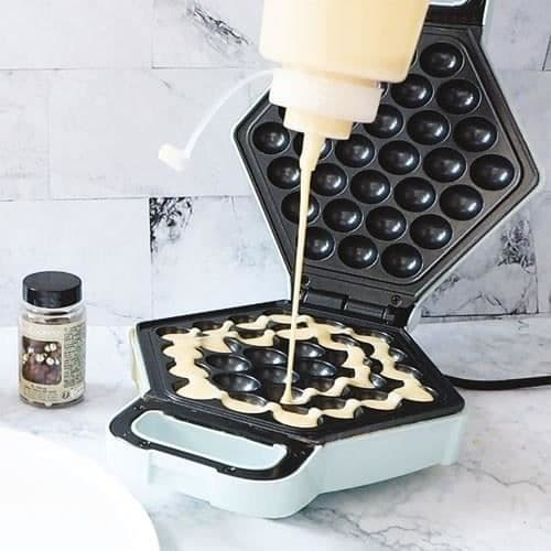 Gaufrier - SCRAPCOOKING - Bubbel - Vaffelfabrik - 700W - Ljusgrön BLÅ