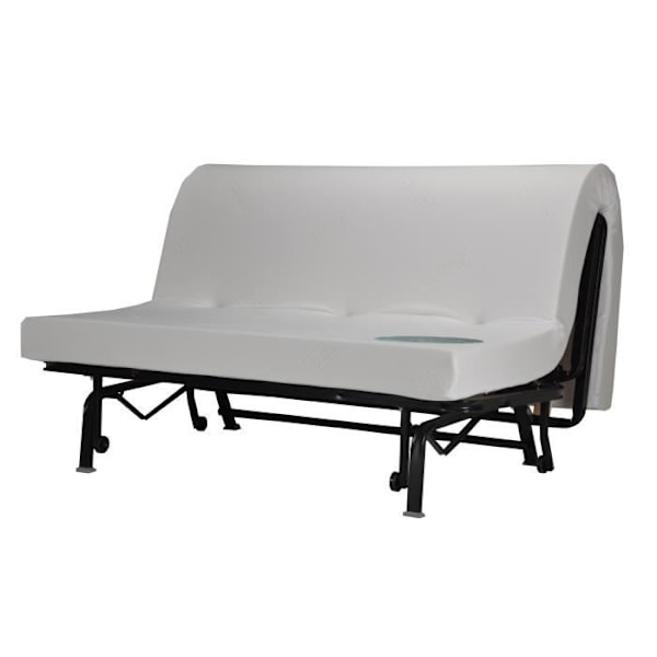 BZ 3-personers bænk BECCI - Grå stof - BULTEX - Fremstillet i Frankrig - L 142 x D 101 cm Grå