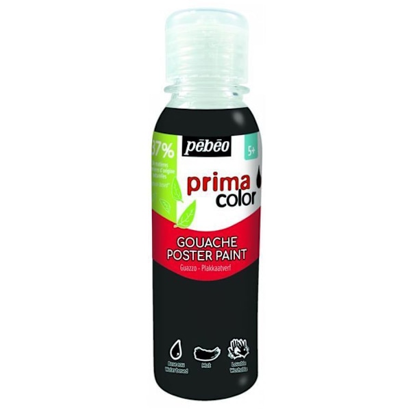 Nestemäinen guassi - musta - 150 ml Svart