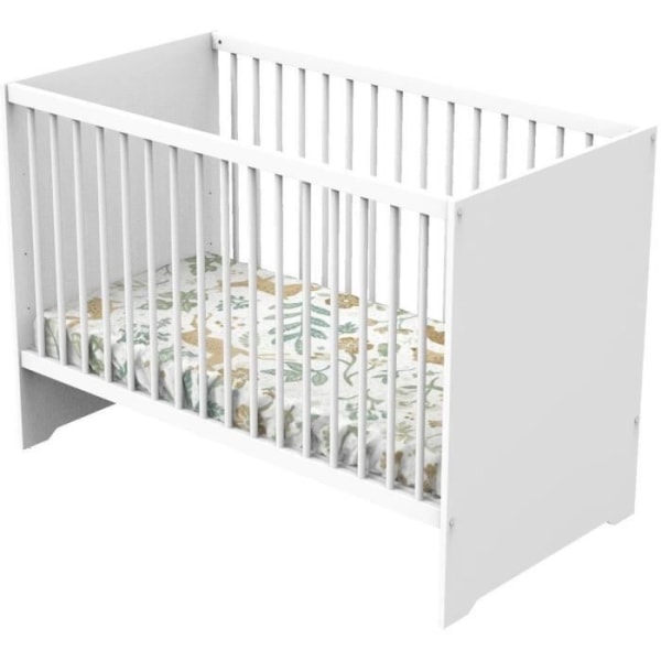 Babyseng - 120 x 60 cm - Babyprice First - Hvidt træ Vit