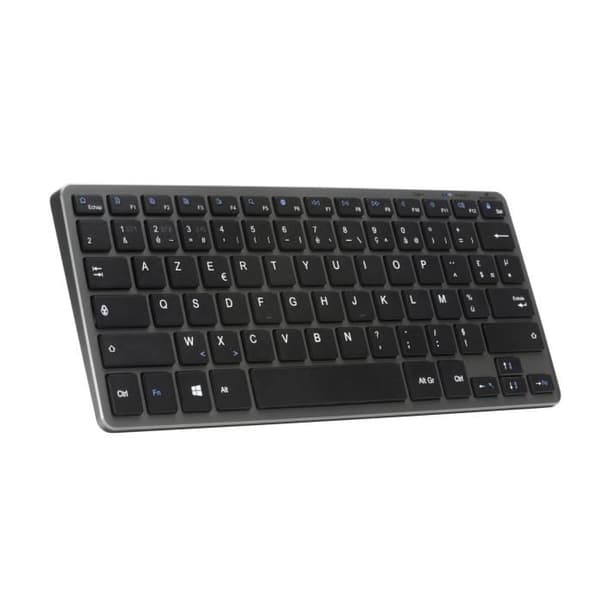 Trådløst Tastatur - BLUESTORK - MINI R - Kompakt - Genopladelig - Grå/Sorte