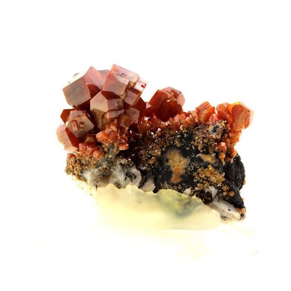 Sten og mineraler. Vanadinit. 500,0 ct. Mibladen Mining District, Midelt, Marokko.