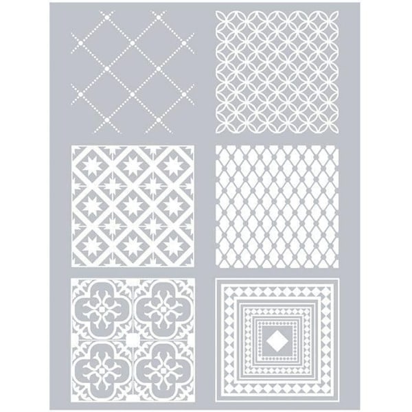 Polymer lerstencil Cementfliser 11,4 x 15,3 cm