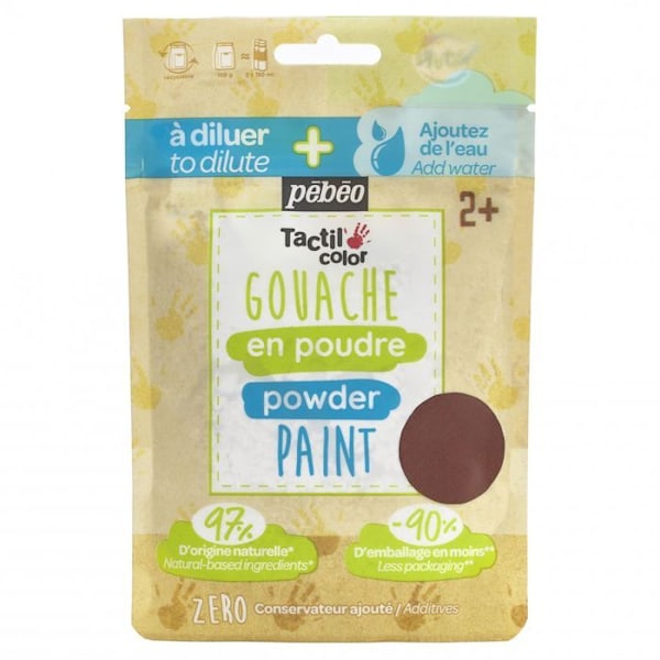 Pulvergouache - PEBEO - Brun - För barn från 2 år kastanj