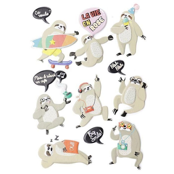 3D-tarrat - Graine Créative - Laiskiainen - Metallinhohtoinen - Scrapbooking - 15 kpl Metallisk