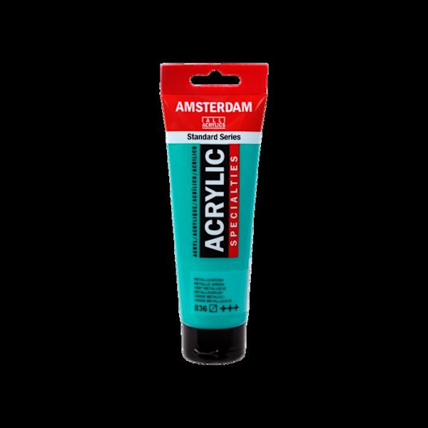 Akrylmaling Talens AMSTERDAM, 120 ml Metallisk Grøn
