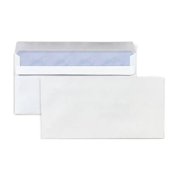10 vita papperskuvert - 11 x 22 cm Vit