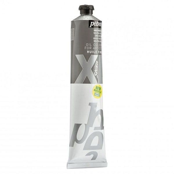 Olie maling - PEBEO - Udvalgt - Tube XL 200 ML - Neutral grå - Hurtig tørring Neutral grå