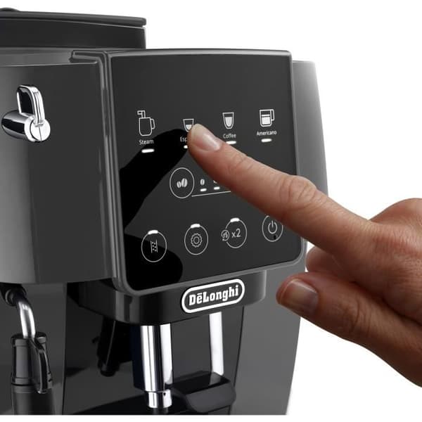 Espresso-maskine med kværn - De'Longhi - Magnifica Start - ECAM220.22.GB - 4 opskrifter - Grå sort Grå