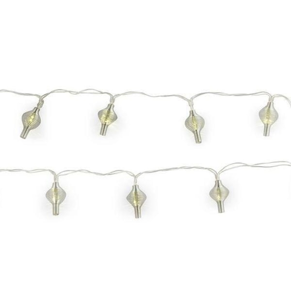 Julgirland spiraler i silver Silver