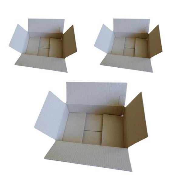 3 pakkauskartonkia 31 x 21 x 7,5 cm kastanj