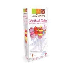 Kit med 8 Mini Push Cakes - SCRAPCOOKING - Återanvändbara - 50 ml - 18 cm hög