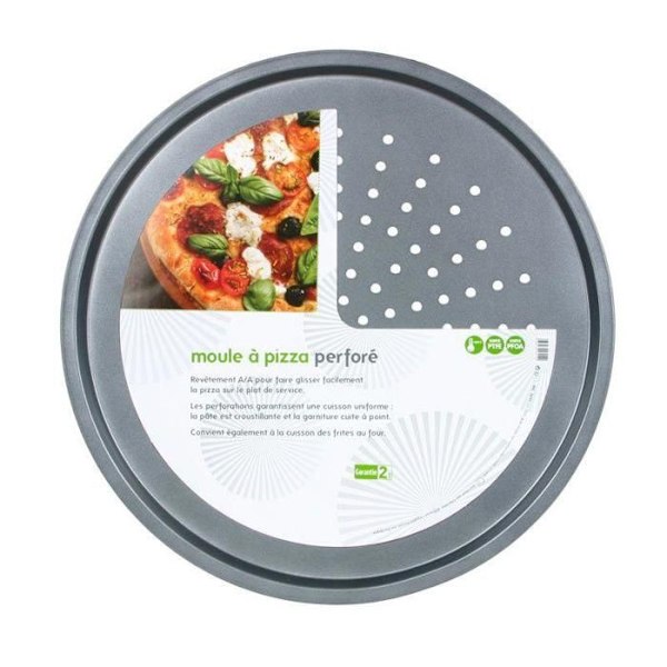 Pizzaform - Ikke specificeret - 34 cm - Perforeret stål - Non-stick - Ensartet bagning