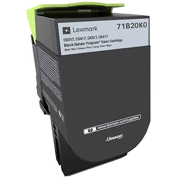 Lexmark 71B20K0 svart tonerkassett, returprogram
