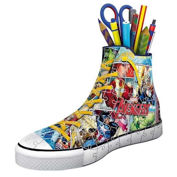 Sneaker Avengers 3D-pussel - Ravensburger - Blyertskruka 108 bitar - Från 8 år Flerfärgad