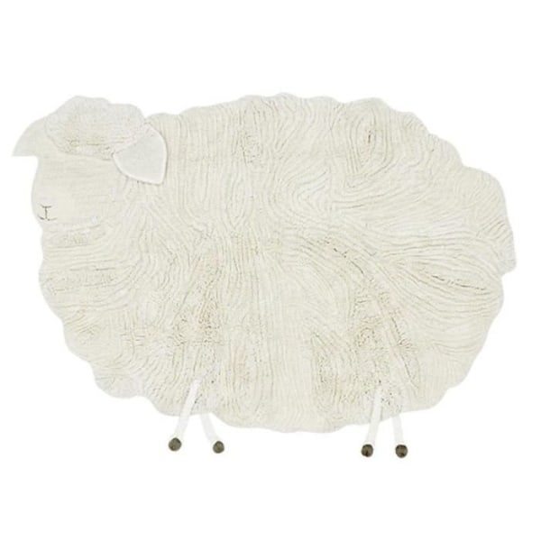 Barns ull fårmatta - tvättbar - 120 x 170 cm