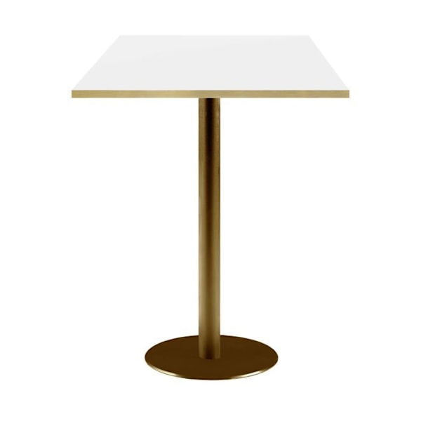 Korkea pöytä 60 x 60 cm Rooman valkoinen bistro Vit
