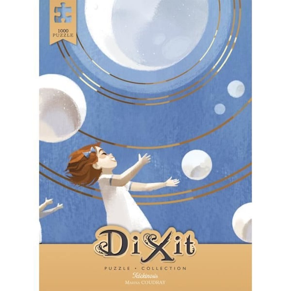 Dixit 1000p Telekinesis Puzzle - Asmodee - Sarjakuvat ja sarjakuvat - Poika - 12 vuotias Blå och vit