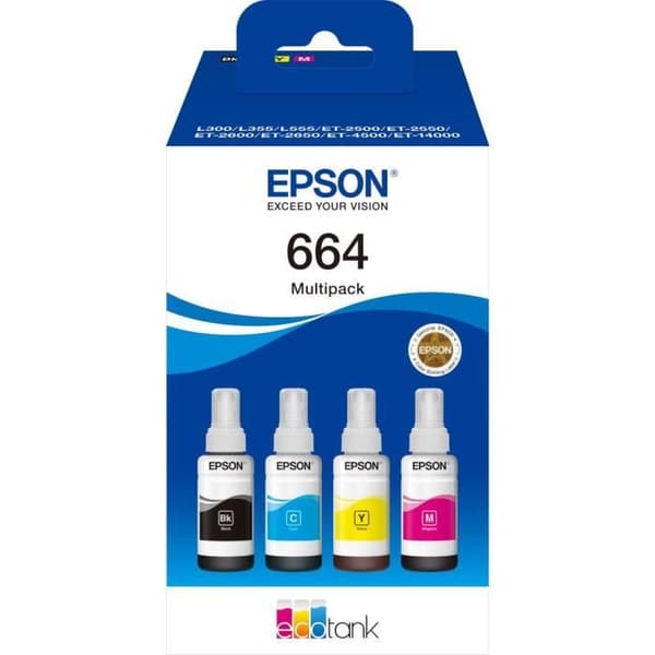 Multipak 4 farver EcoTank 664 (C13T664640)