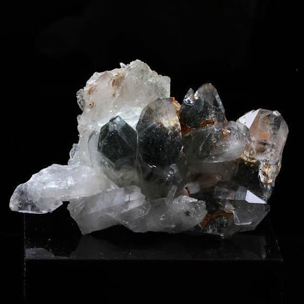 Sten og mineraler. Kvarts + Klorit. 197,0 ct. Vizille, Isère, Frankrig..