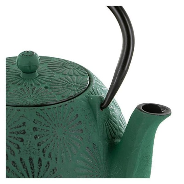 Emerald Green Hanami Gjutjärn Tekanna - 1,2 L Grön