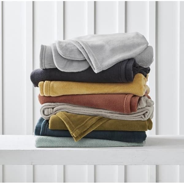 Plaider - PROMO LINGE - Fleece - Polyester - 165x115cm - stål stål