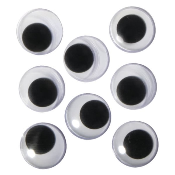 Googly eyes - tab-bag - 20mm - Plast - Stickers - 8 st