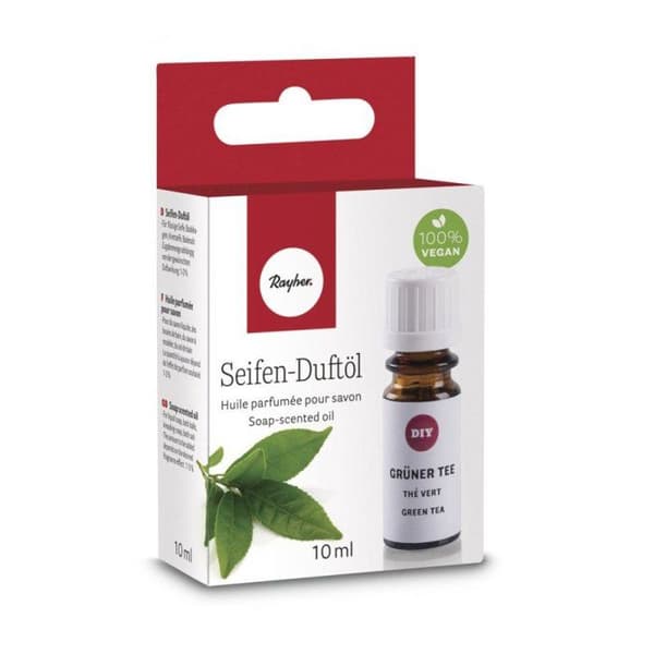 Duftolie til sæbe Grøn te, Æske 10ml Transparent