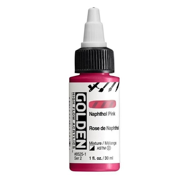 GULDEN 30 ml HØJ FLOW Rose de Naphtol - S2