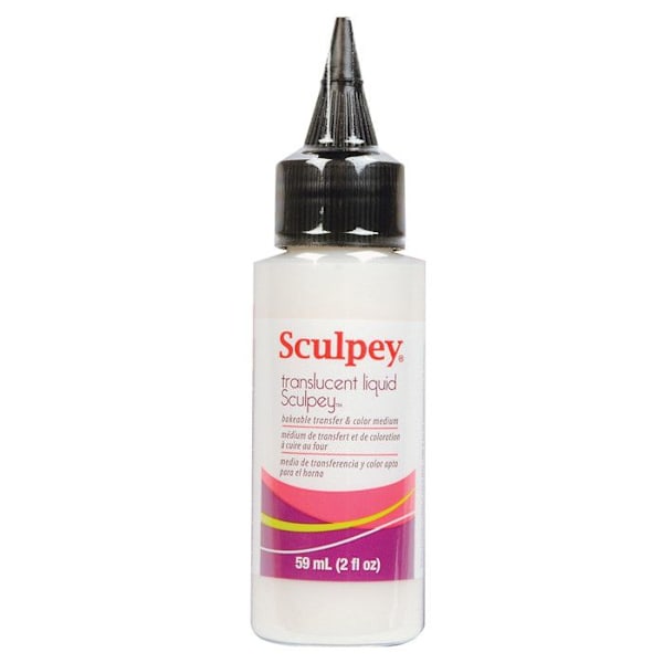 Medium transfer - Sculpey - 59 ml - Transparent - Flytande lera - Dekorativa objekt Genomskinlig