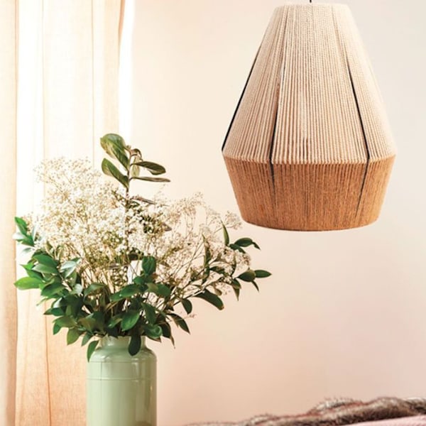 Anpassa din makramélampa - DIY-kit Vit