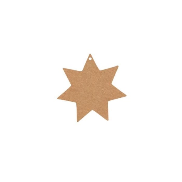 Den 7-uddiga stjärnan i medium to decorate (mdf) som mäter 10x10cm finns till försäljning på Legeantdelafetes hemsida.