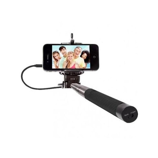 THUMBSUP Click Stick Selfie Stick - Sort - 100 cm - til mobiltelefon - Stativ 3 kg Sort, Rustfrit stål
