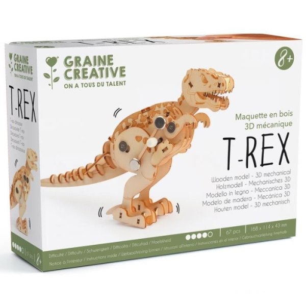 Mekanisk 3D modell T-Rex 17 cm