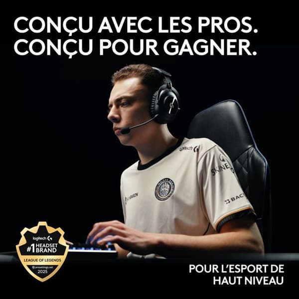 Gaming headset - Trådlös - Logitech G - Pro X 2 - Bluetooth - PS5, PS4, PC - Svart